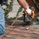 Different types of roofs under construction, highlighting the average timeframes for shingling.